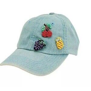 San Diego Hat Women's Denim Adjustable Baseball Cap Hat Fruit New